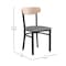 Flash Furniture Gray Vinyl Dining Chairs - Natural Wood Backs, PK 2 2-XU-DG6V5GYV-NAT-GG - alternate 8